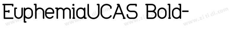EuphemiaUCAS Bold字体转换